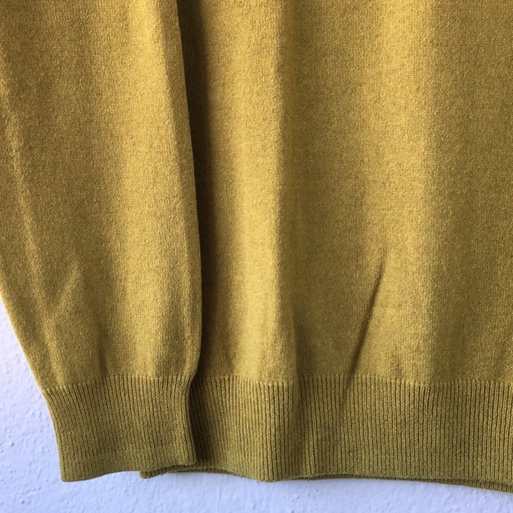 J. Crew 100% Italian Cashmere V Neck Sweater Lime - Picture 4 of 8